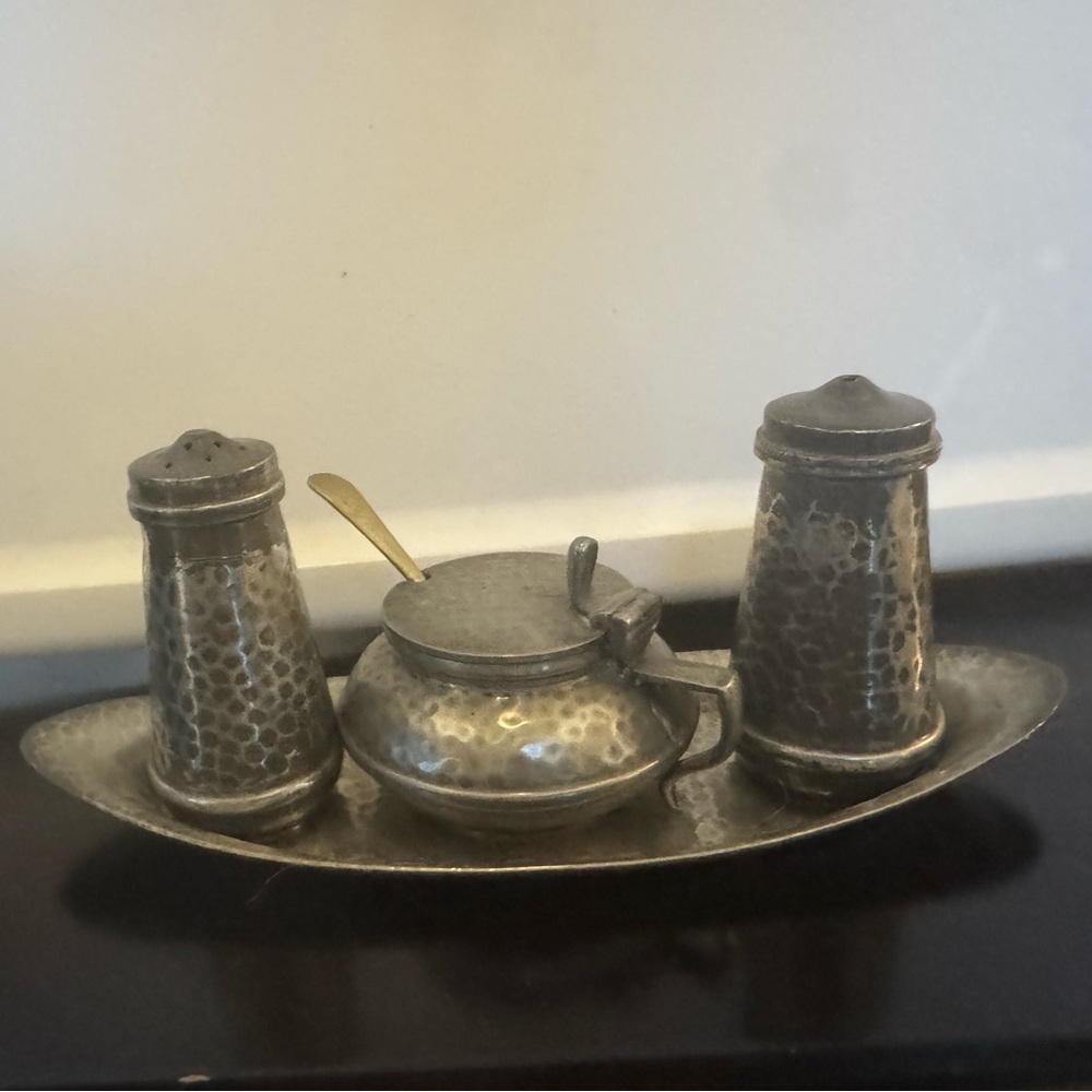 Sheffield Craftsman Pewter Set